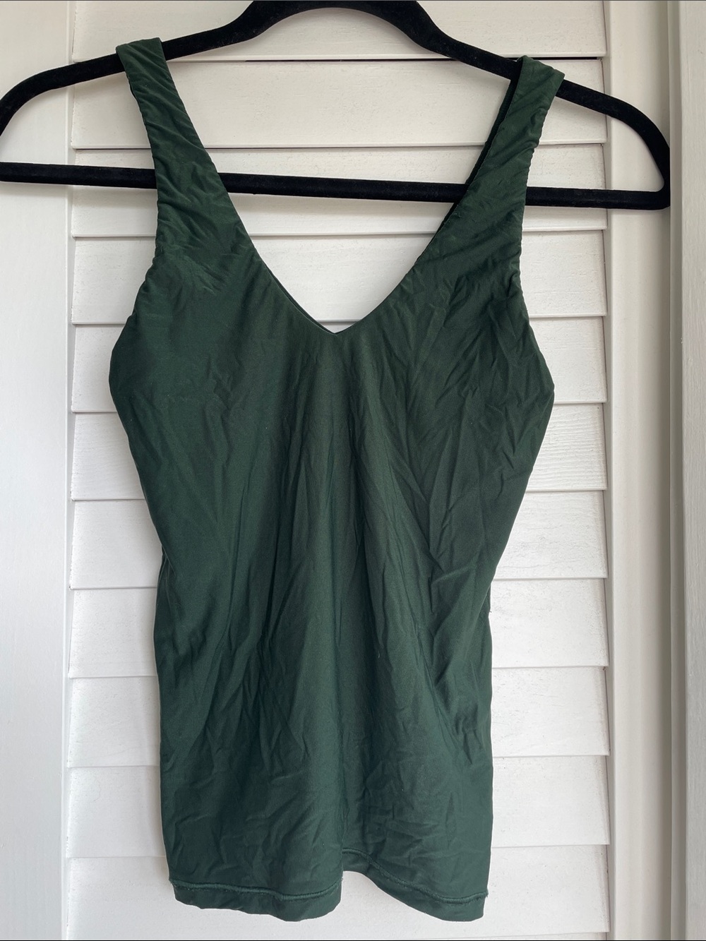 Aerie Smoothez V-Neck Tank Top - Dark Green